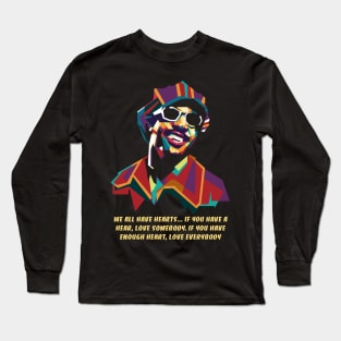 Stevie Wonder Color Long Sleeve T-Shirt